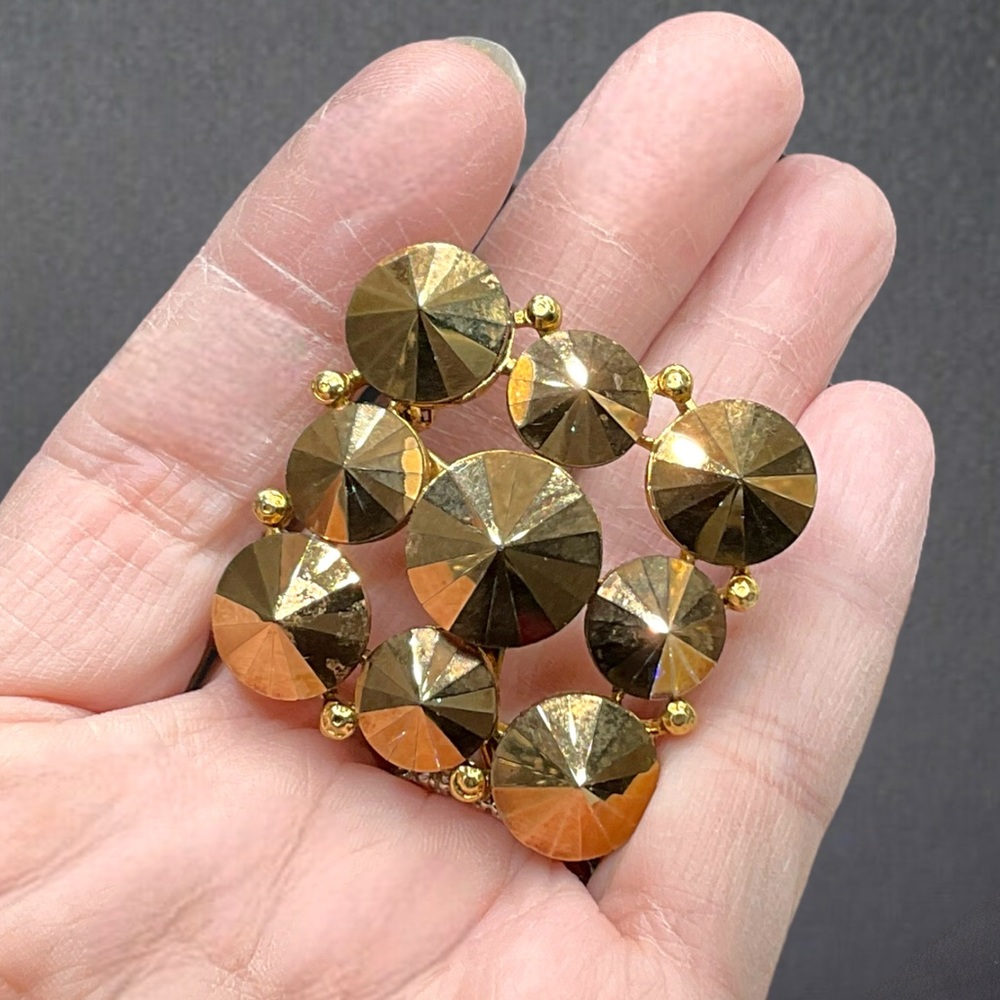 🌺RARE Large Vintage Weiss Brooch